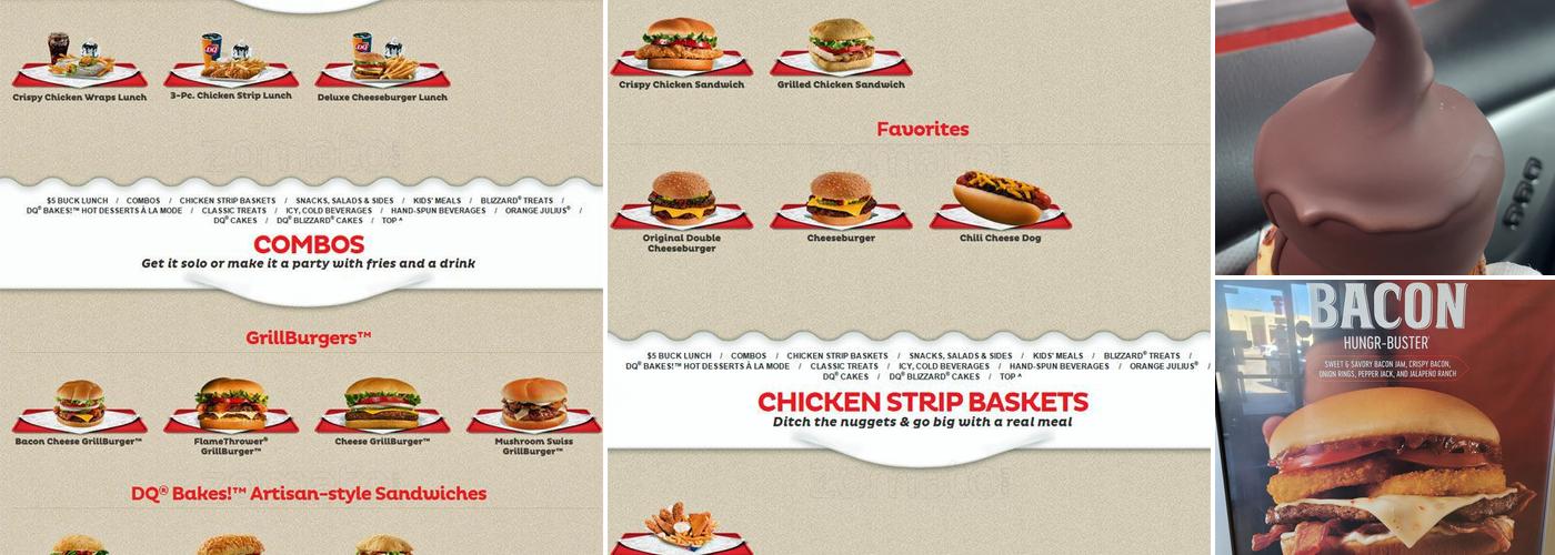 Dairy Queen Menu