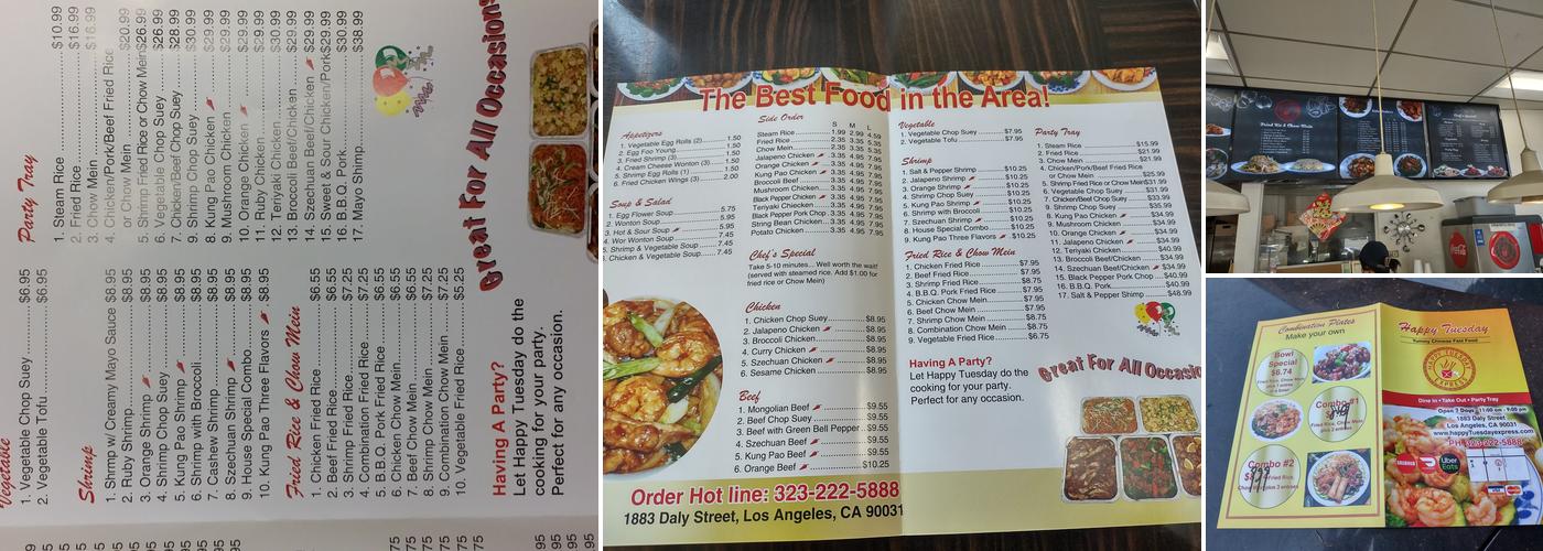 Chinese Express Menu