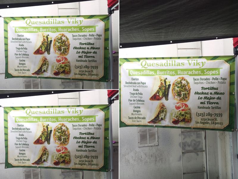 Viky’s Quesadillas Menu