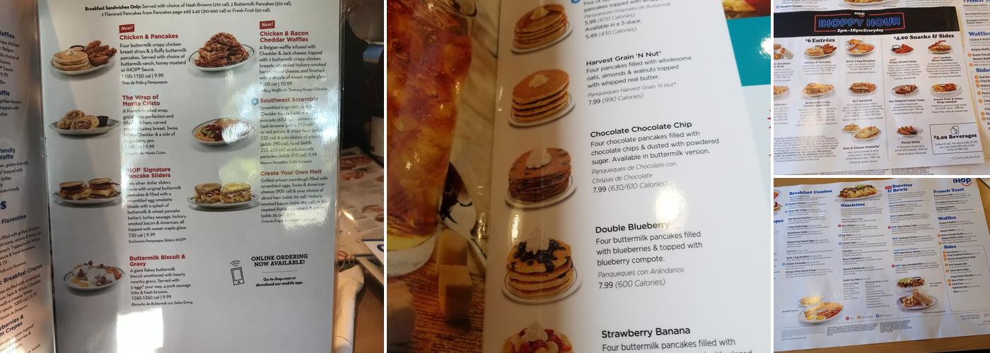 IHOP Menu