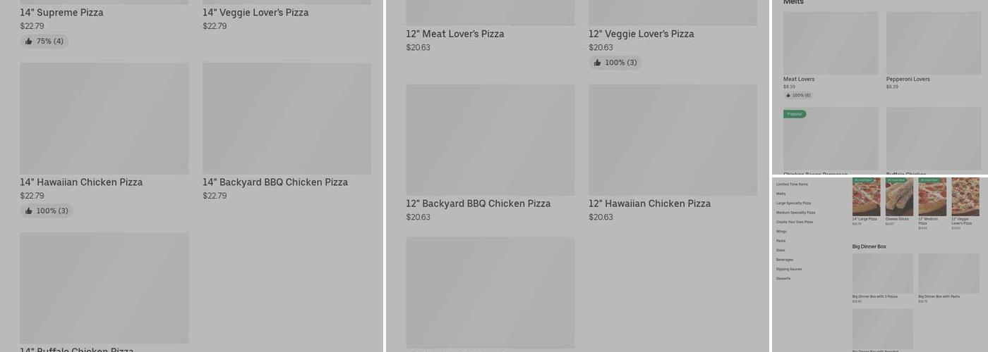 Pizza Hut Menu