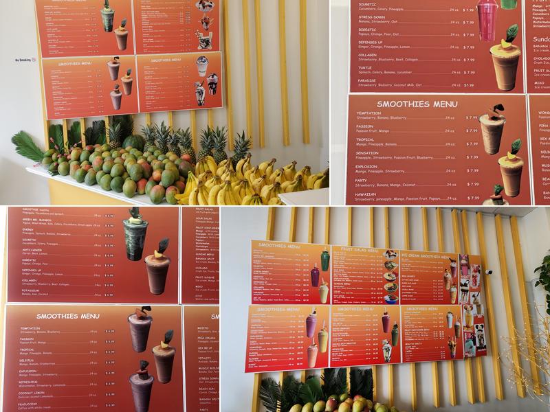 Mr. Mango’s Menu