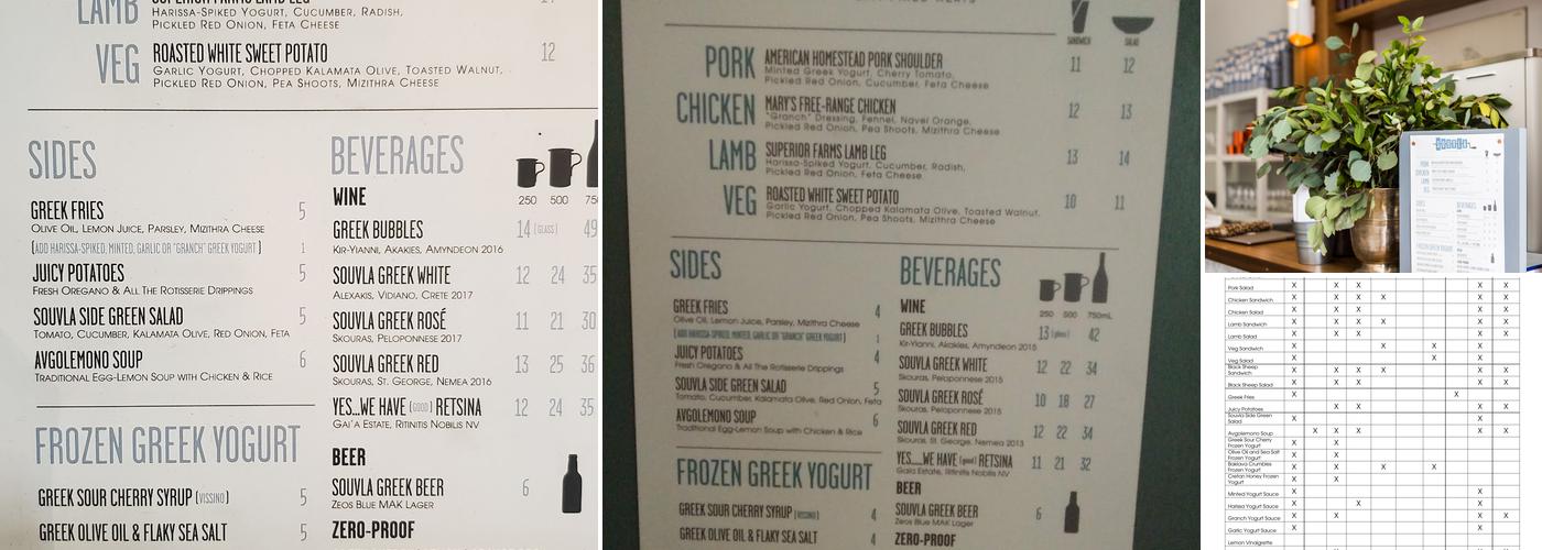 Souvla Menu