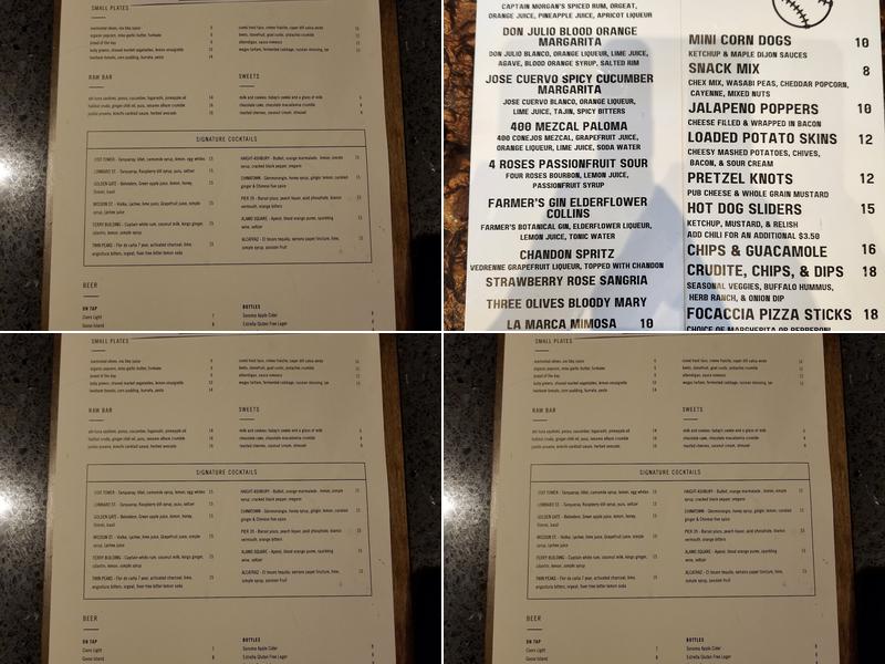 BarVIA Menu