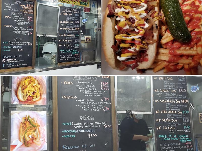 Nando's Baja Dogs Menu