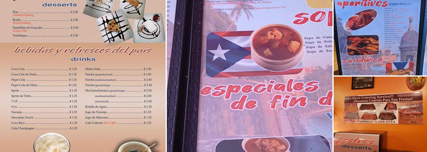 Ponce Place Menu