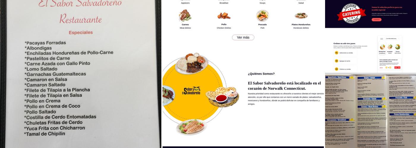 El Sabor Salvadoreño Menu