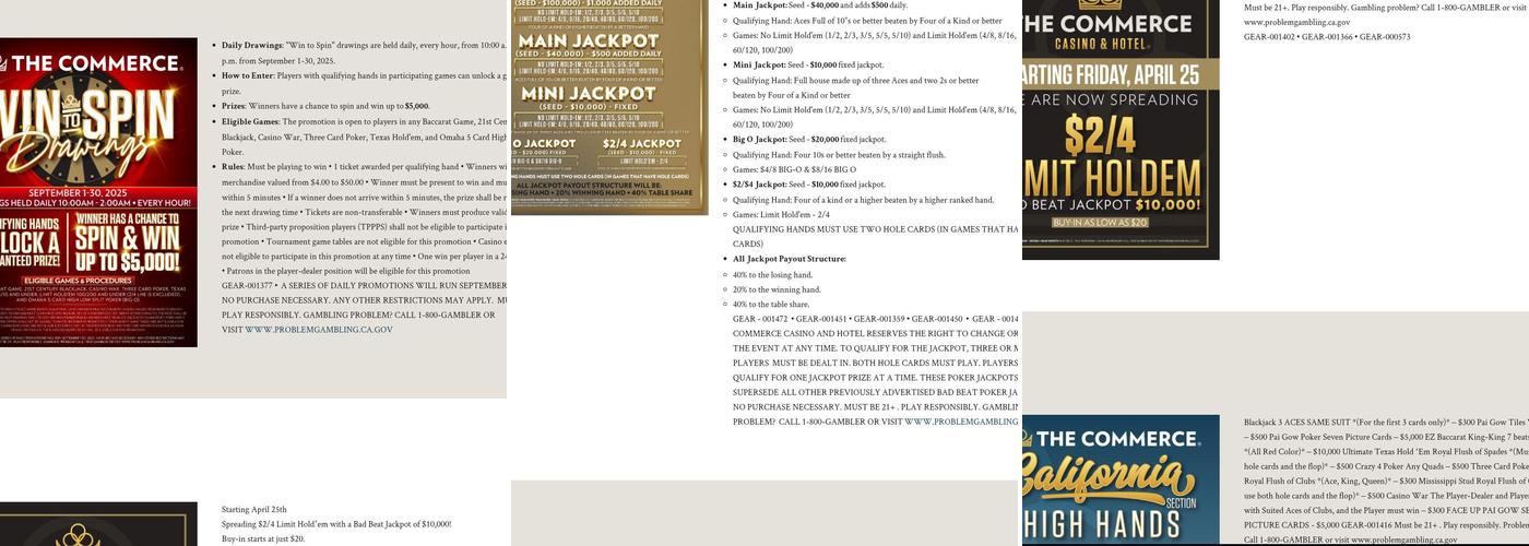 Tableside Dining Menu