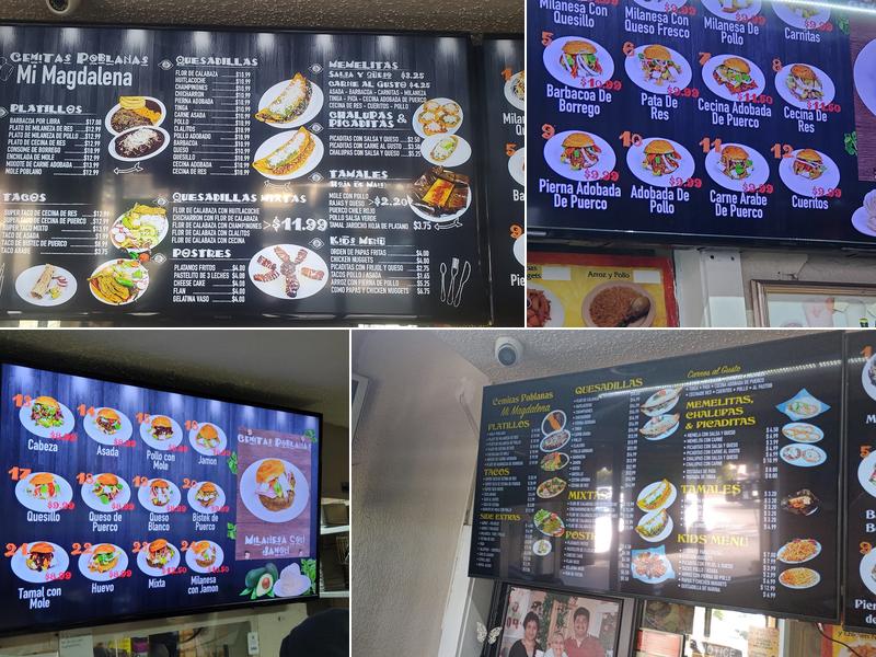 Cemitas Poblanas Mi magdalena Menu