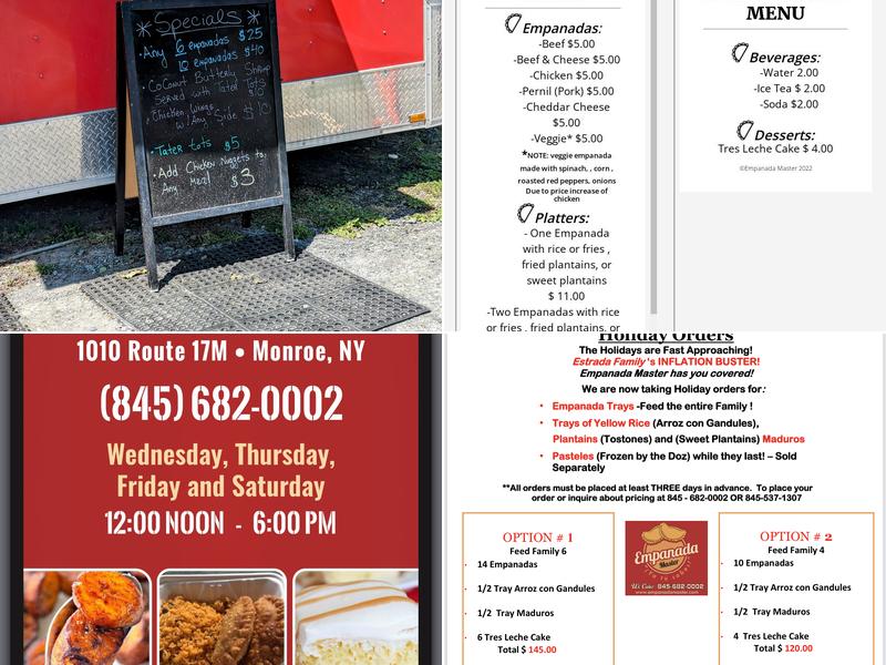 Empanada Master Menu