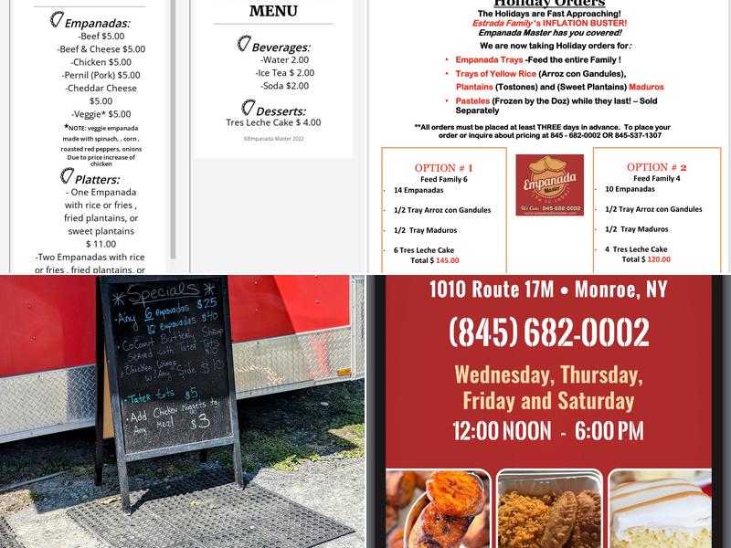 Empanada Master Menu