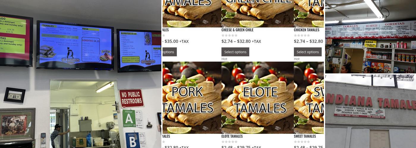 La Indiana Tamales Menu
