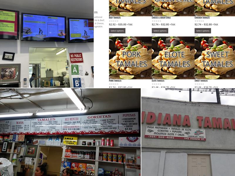 La Indiana Tamales Menu
