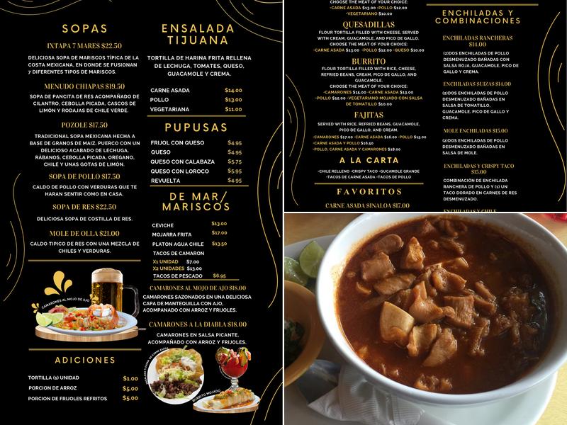 El Tomate Menu