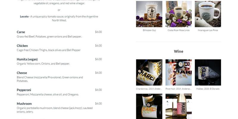 Barebottle Brewing Company Menu
