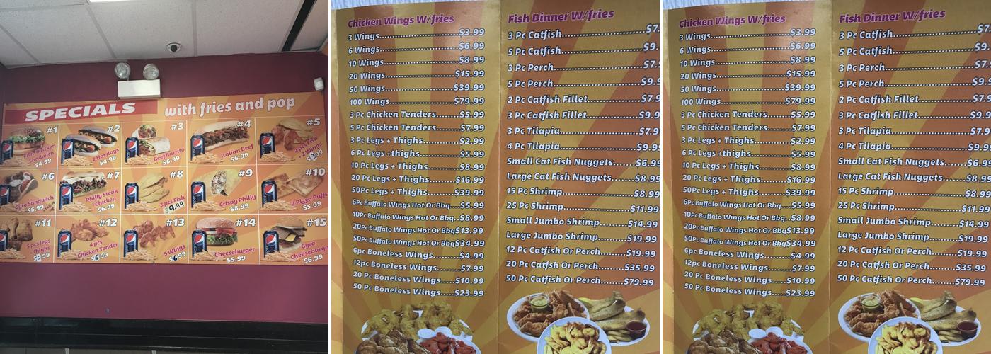 Snap food fish .chicken .grill.rice Menu