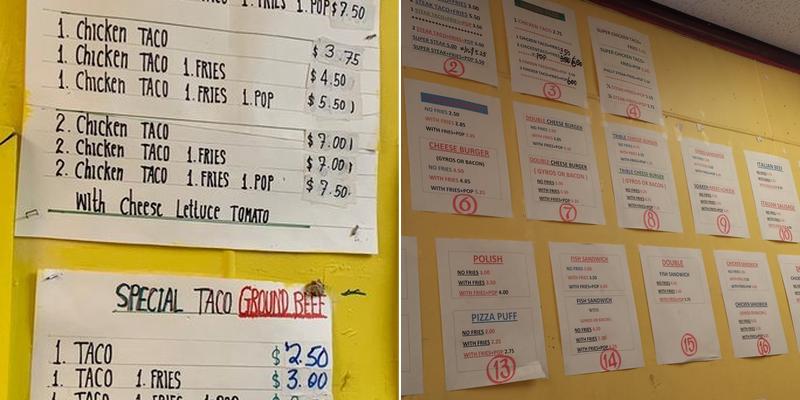 Vienna Taco House Menu