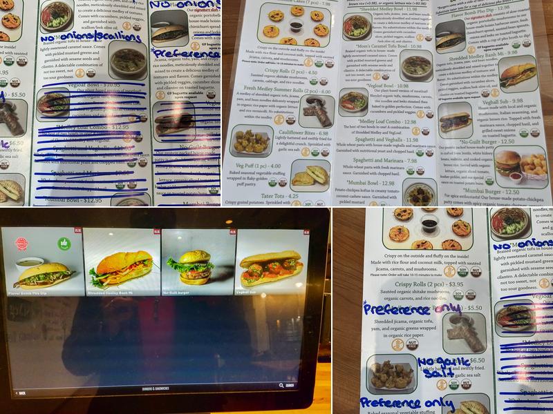 St.Veg Menu