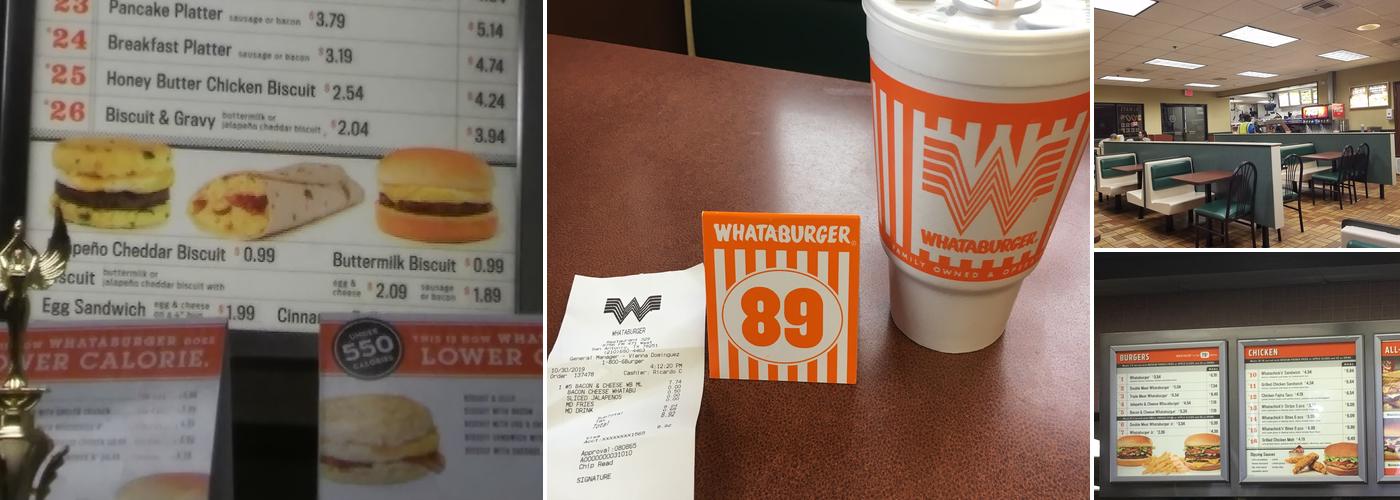 Whataburger Menu