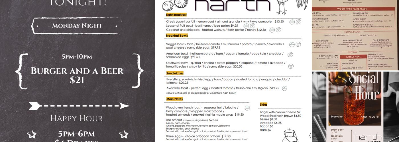 Härth Menu