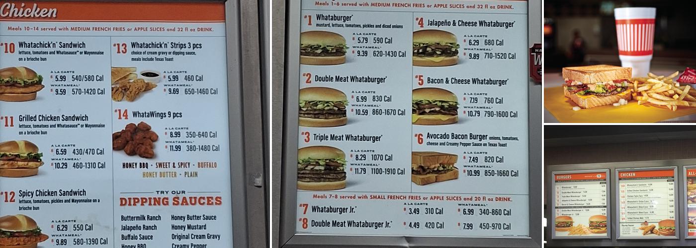 Whataburger Menu