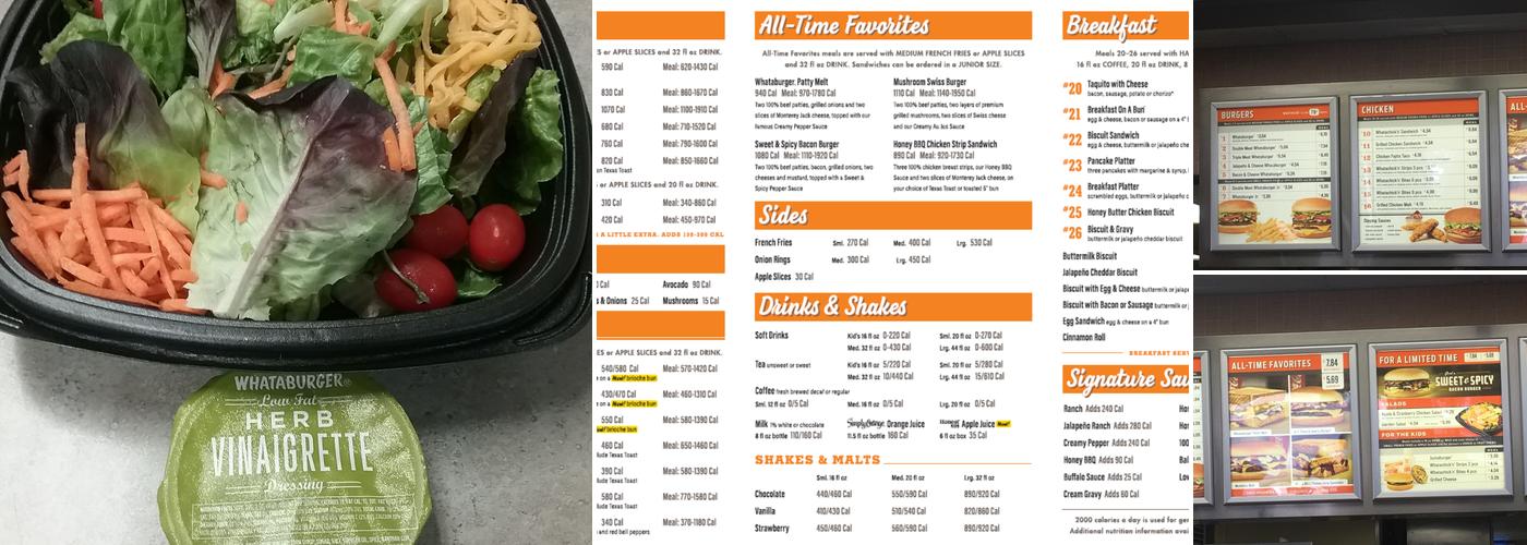 Whataburger Menu