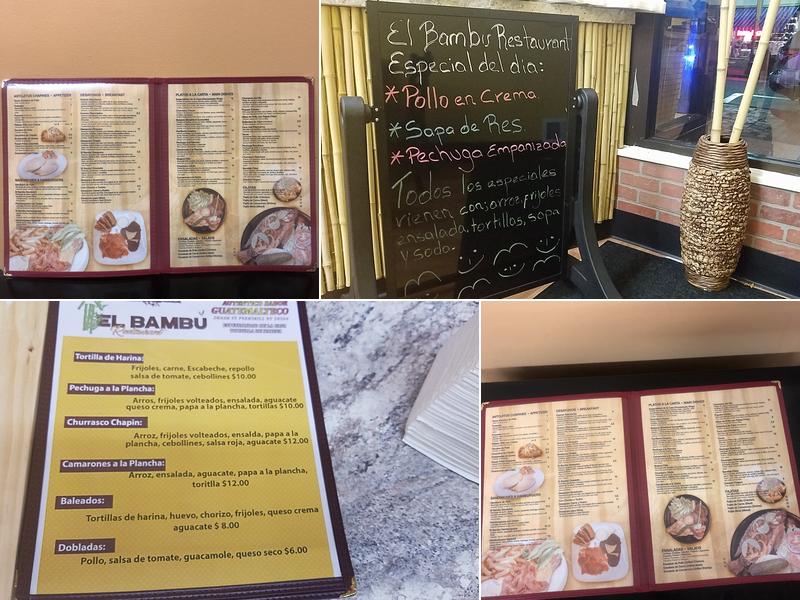 El Bambu Menu