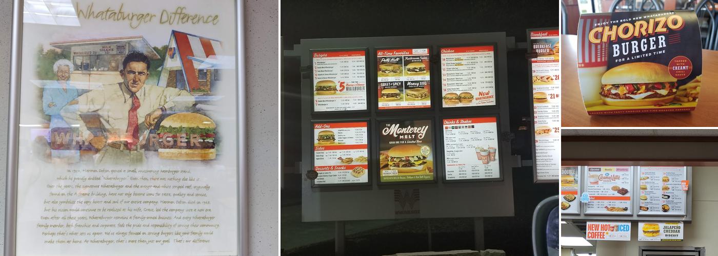 Whataburger Menu