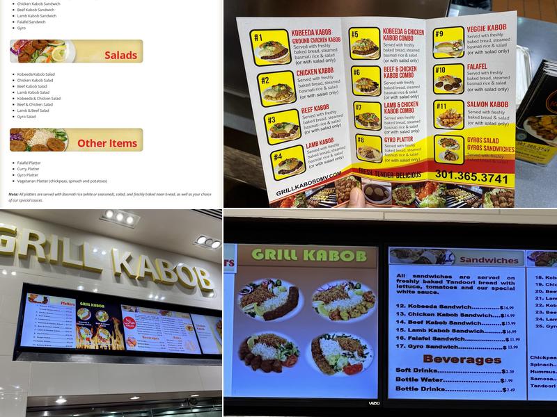 Grill Kabob Menu