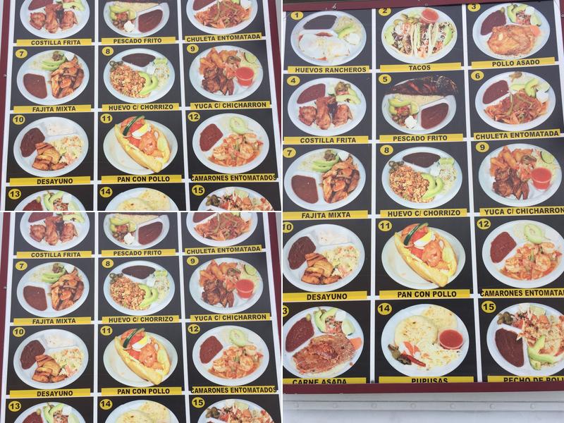 Pupuseria Vanessa Menu