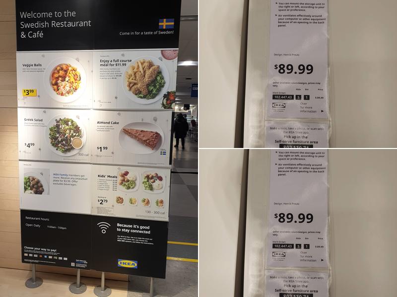 IKEA Restaurant Menu