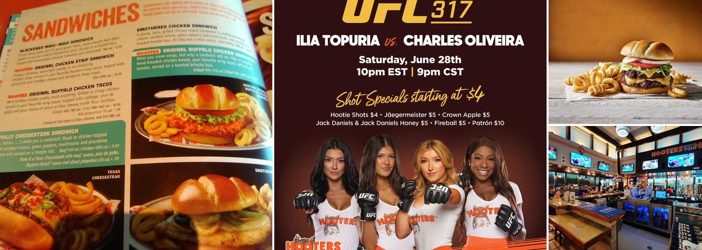 Hooters Menu