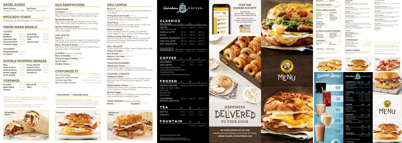 Einstein Bros. Bagels Menu