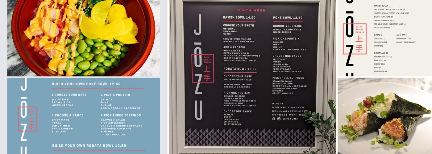 Jozu Menu