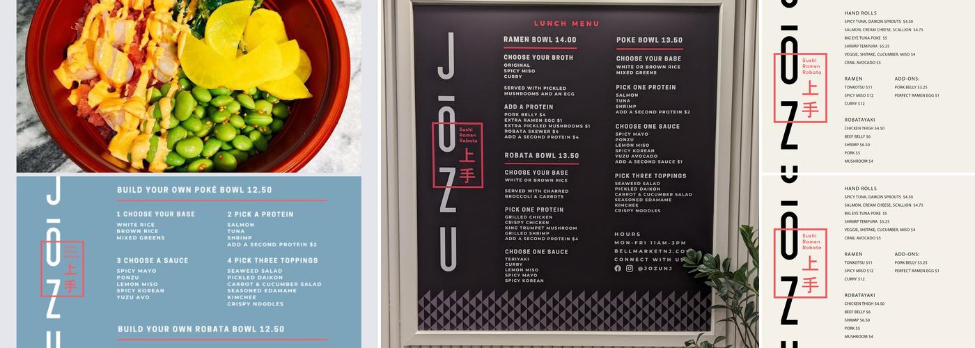 Jozu Menu