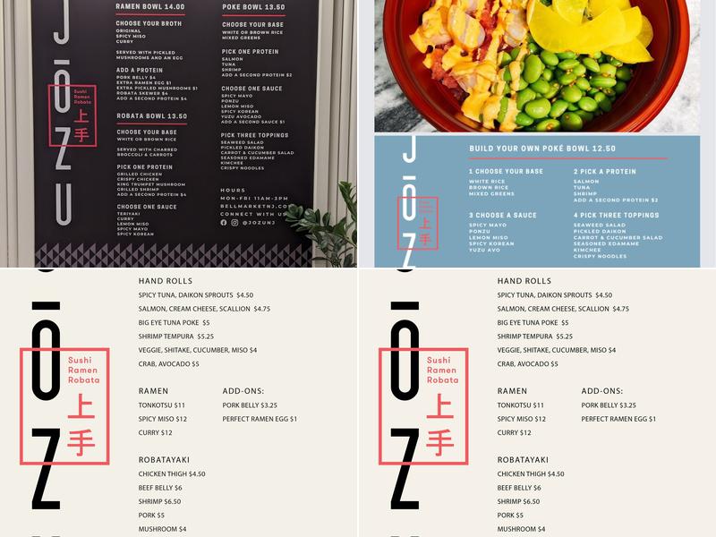 Jozu Menu