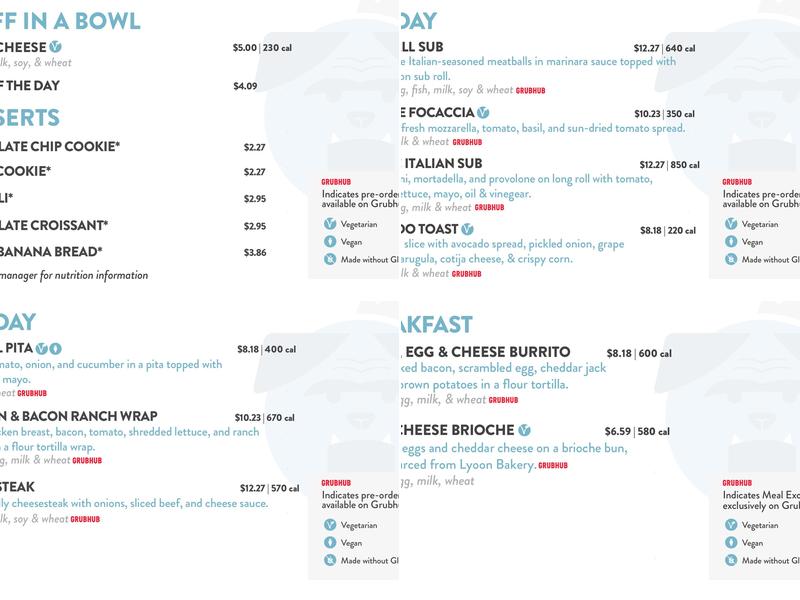 Royal Jacket Deli Menu
