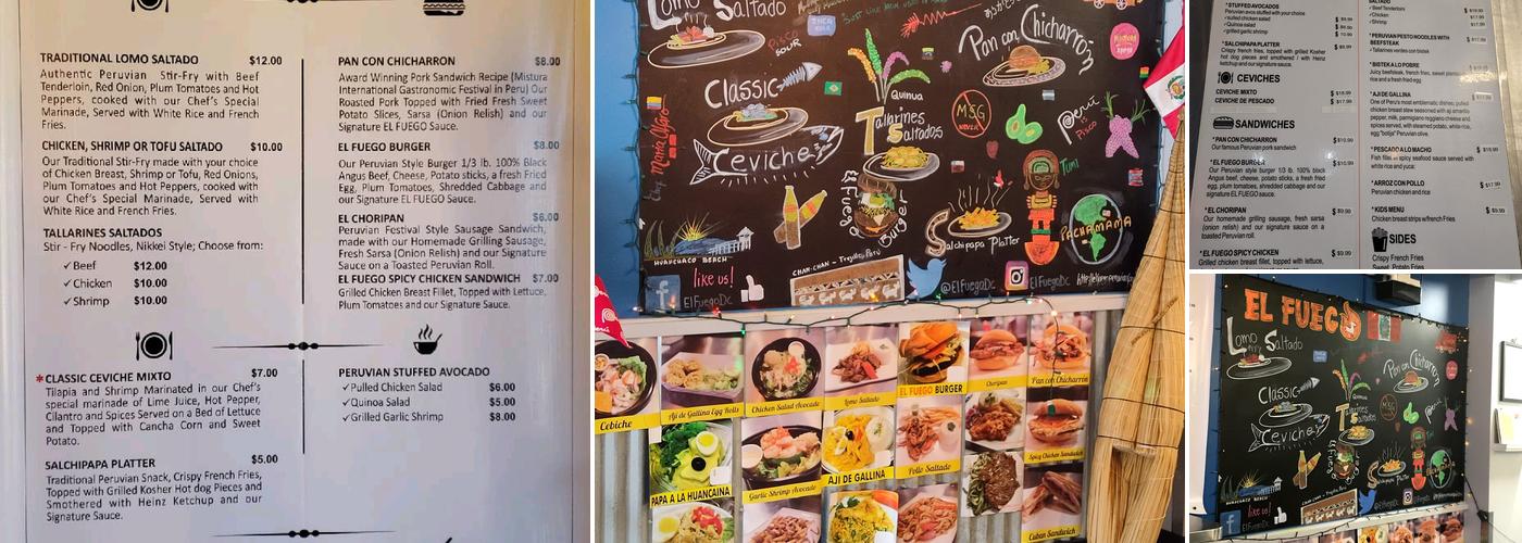 El Fuego Peruvian Kitchen Menu