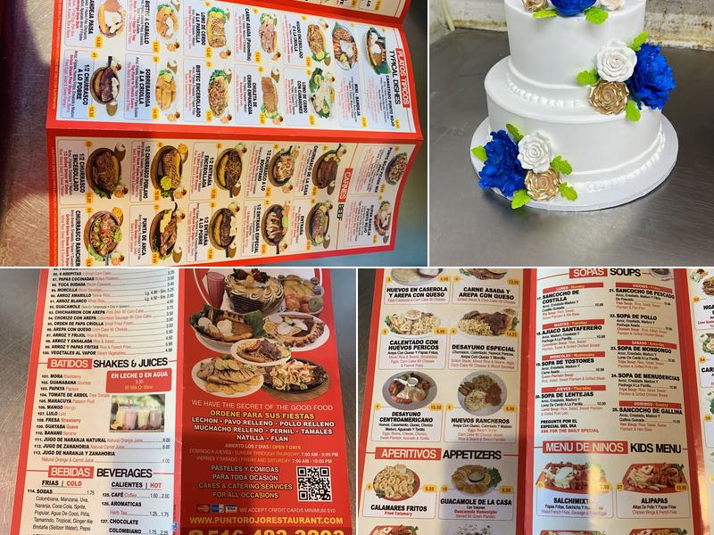 Punto Rojo Bakery Uniondale Menu