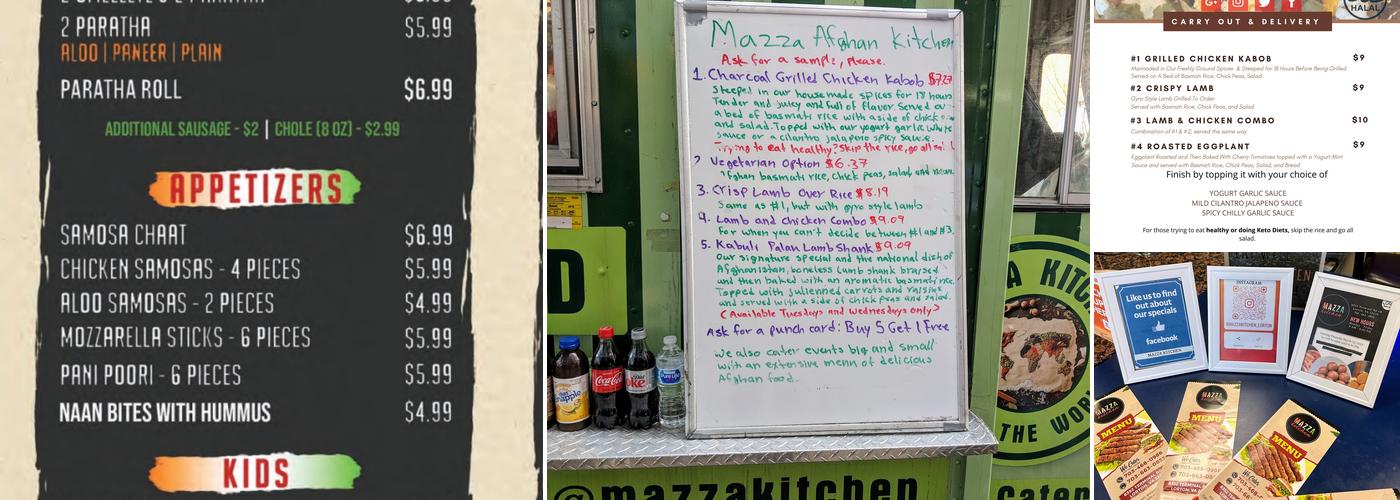 Mazza Kitchen Menu