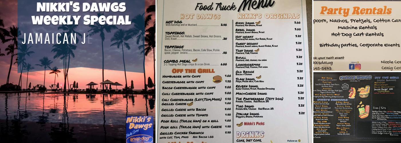 Nikki's Dawgs Llc Menu