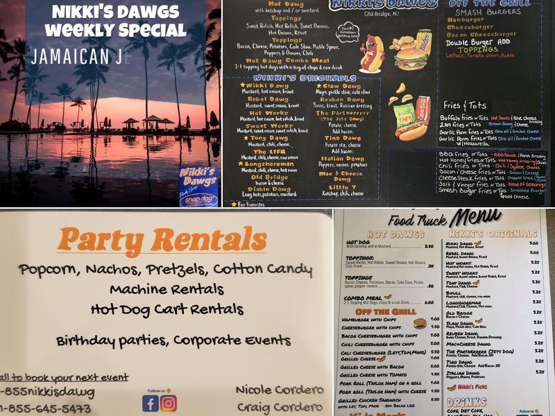 Nikki's Dawgs Llc Menu
