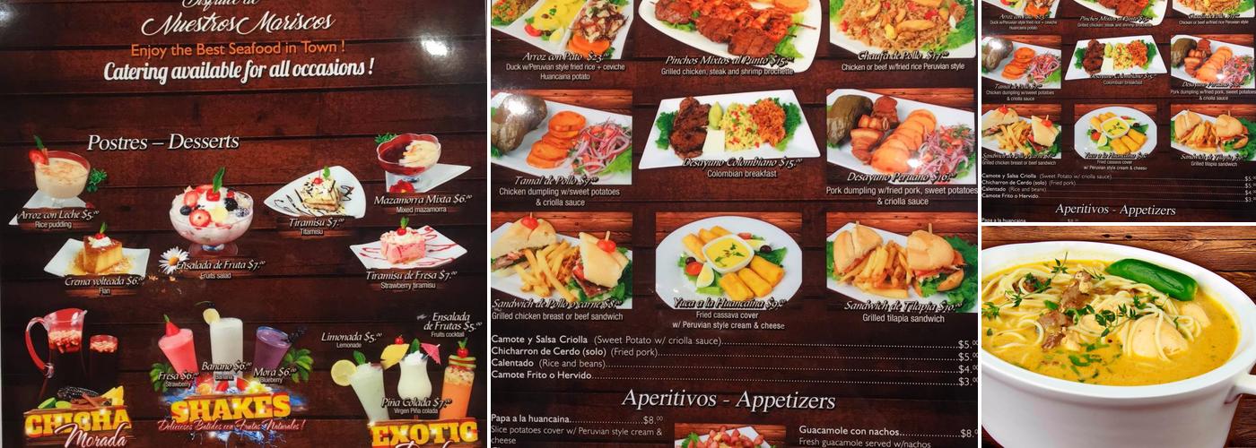 Punto Peruano #2 Menu