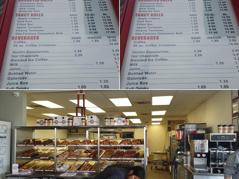 Shipley Do-Nuts Menu