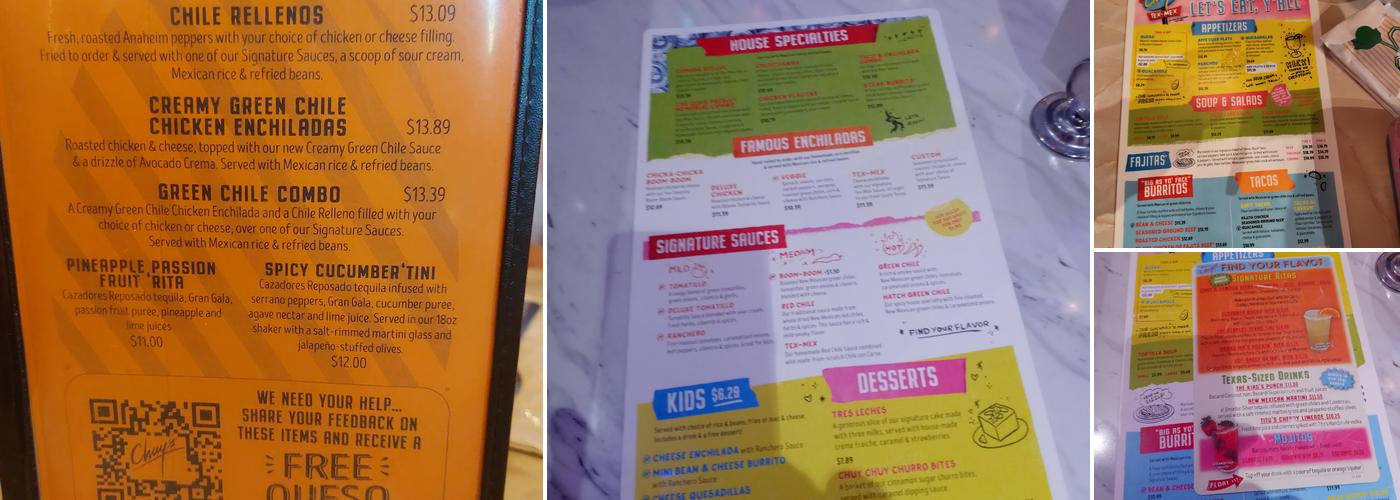Chuy's Menu