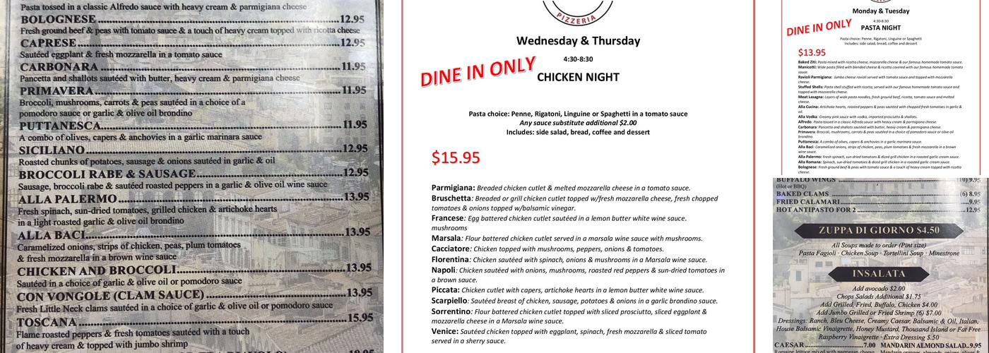 John Anthony's of Valley Stream Menu