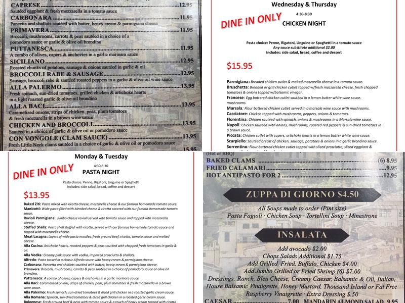 John Anthony's of Valley Stream Menu