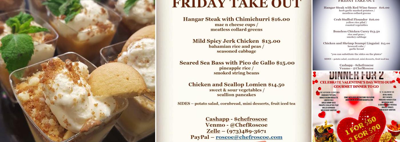 Chef Roscoe's RMT Catering LLC Menu