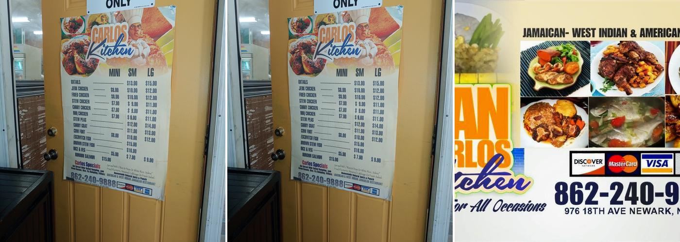 Carlos Kitchen Menu