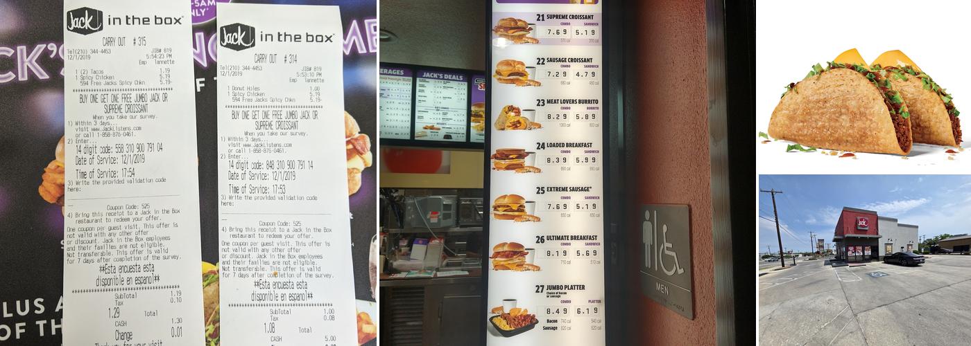 Jack In The Box Menu